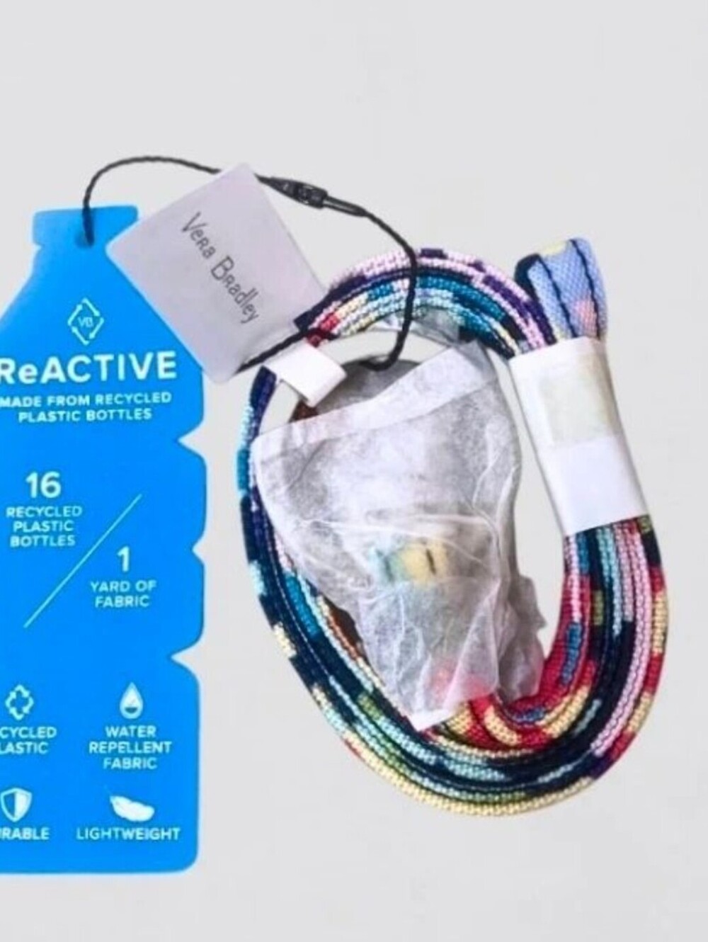 Vera Bradley ReActive Lanyard Happy Blooms Cross-Stitch Size One Size